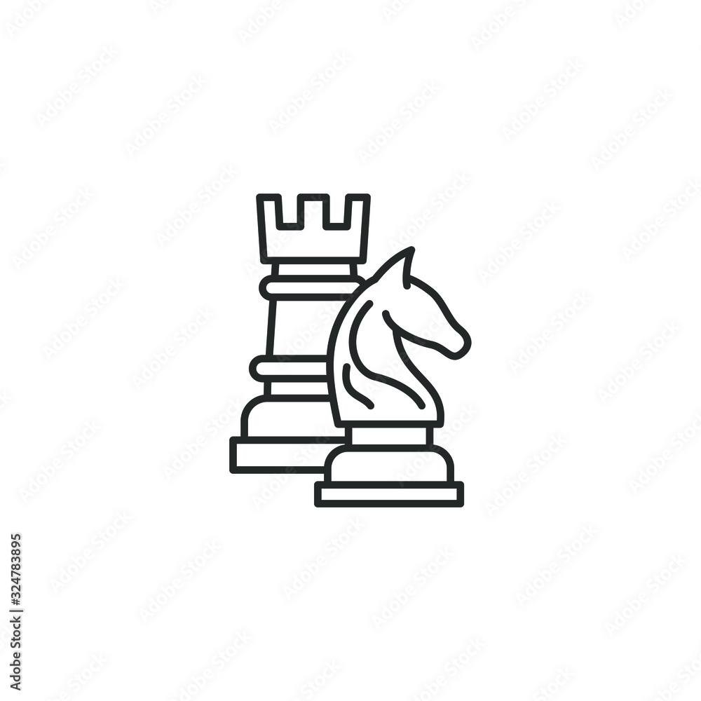 chesse icon template color editable. chesse strategy symbol vector sign isolated on white background illustration for graphic and web design. chesse icon template color editable. chesse strategy symbol vector sign isolated on white background illustration for graphic and web design.