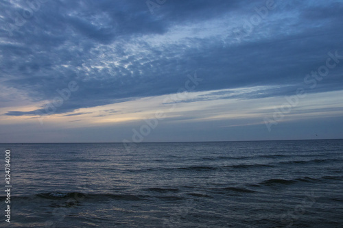 Evening on the Polish Baltic Sea coast