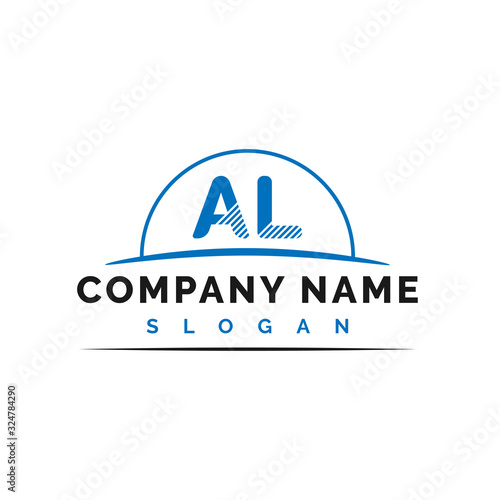 AL Letter Logo Design. AL letter logo Vector Illustration - Vector