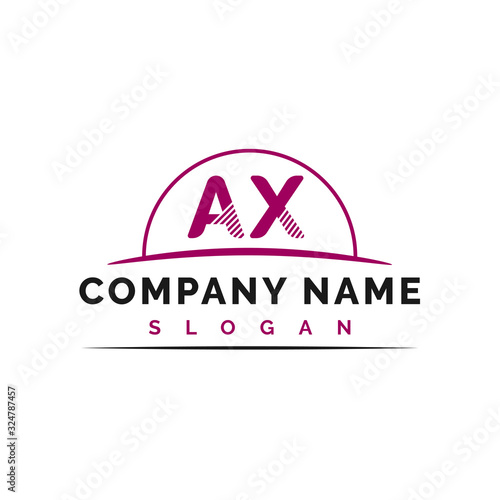 AX Letter Logo Design. AX letter logo Vector Illustration - Vector
