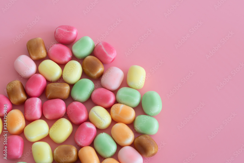 sweets candy on pink sweets candy on pink