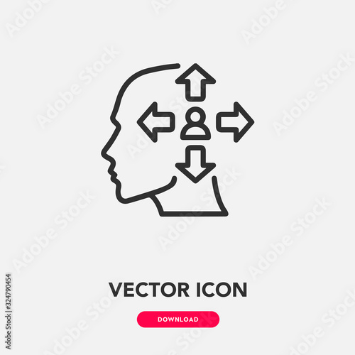 Extrovert icon vector. Extrovert personality icon vector symbol illustration. Modern simple vector icon for your design. extrovert icon vector	