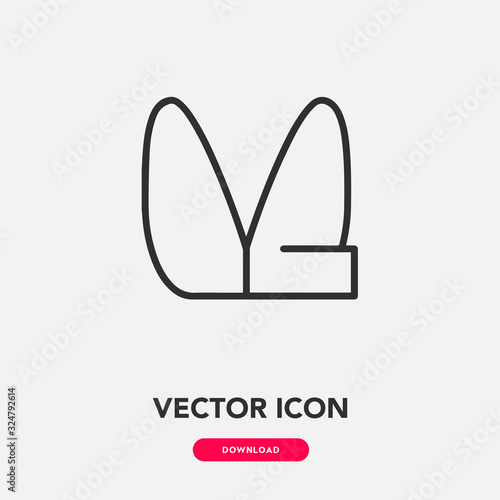 Fortune Cookie icon vector sign symbol