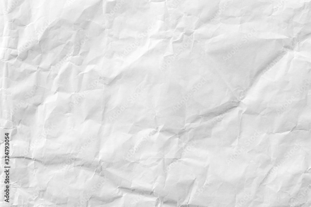White crumpled recycle paper background White crumpled recycle paper background