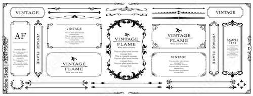 ウエディングフレームデザイン　ビンテージ　アンティーク　レトロ　ロイヤル　プレミアム　フレームセット