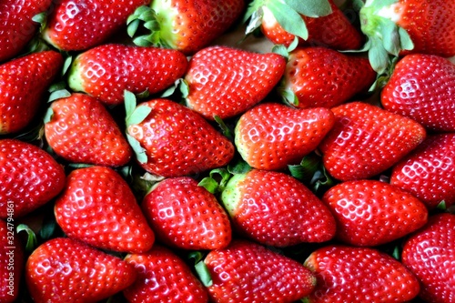 fresh healthy and delicious strawberries