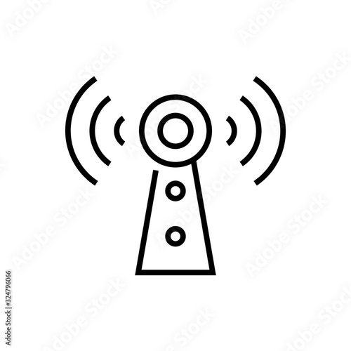 Alarms line icon, concept sign, outline vector illustration, linear symbol.
