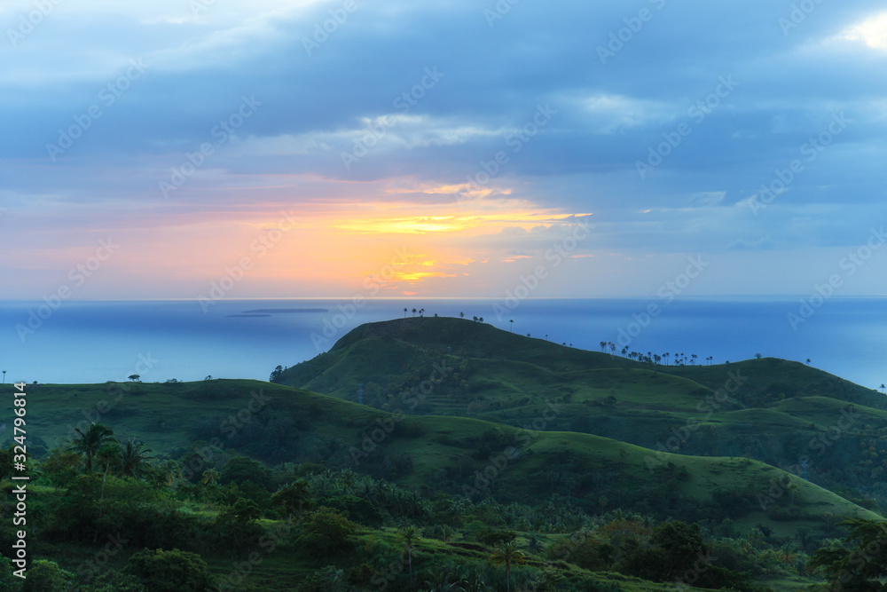 Sunset at Lintaon Peak & Cave/16k Blossoms in Baybay City, Leyte, Philippines