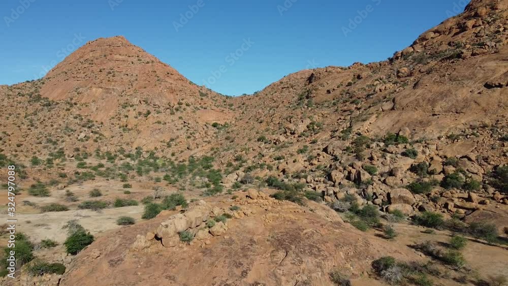 Gorgeous desert area Erongo in Namibia, lots of bushes and small trees Gorgeous desert area Erongo in Namibia, lots of bushes and small trees