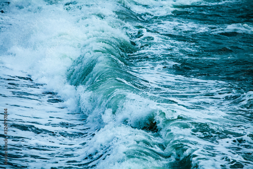 waves on the surface of the blue sea waves on the surface of the blue sea
