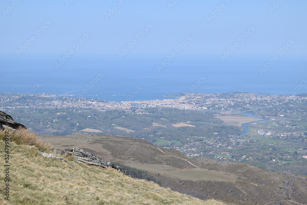 Beautiful view Larrun mountain Basque Country France Europe Beautiful view Larrun mountain Basque Country France Europe