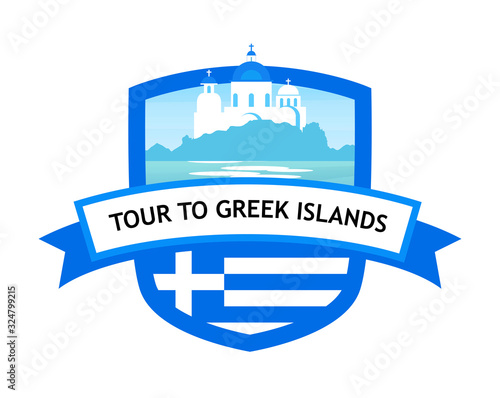 Greece Travel Badge of Tour...