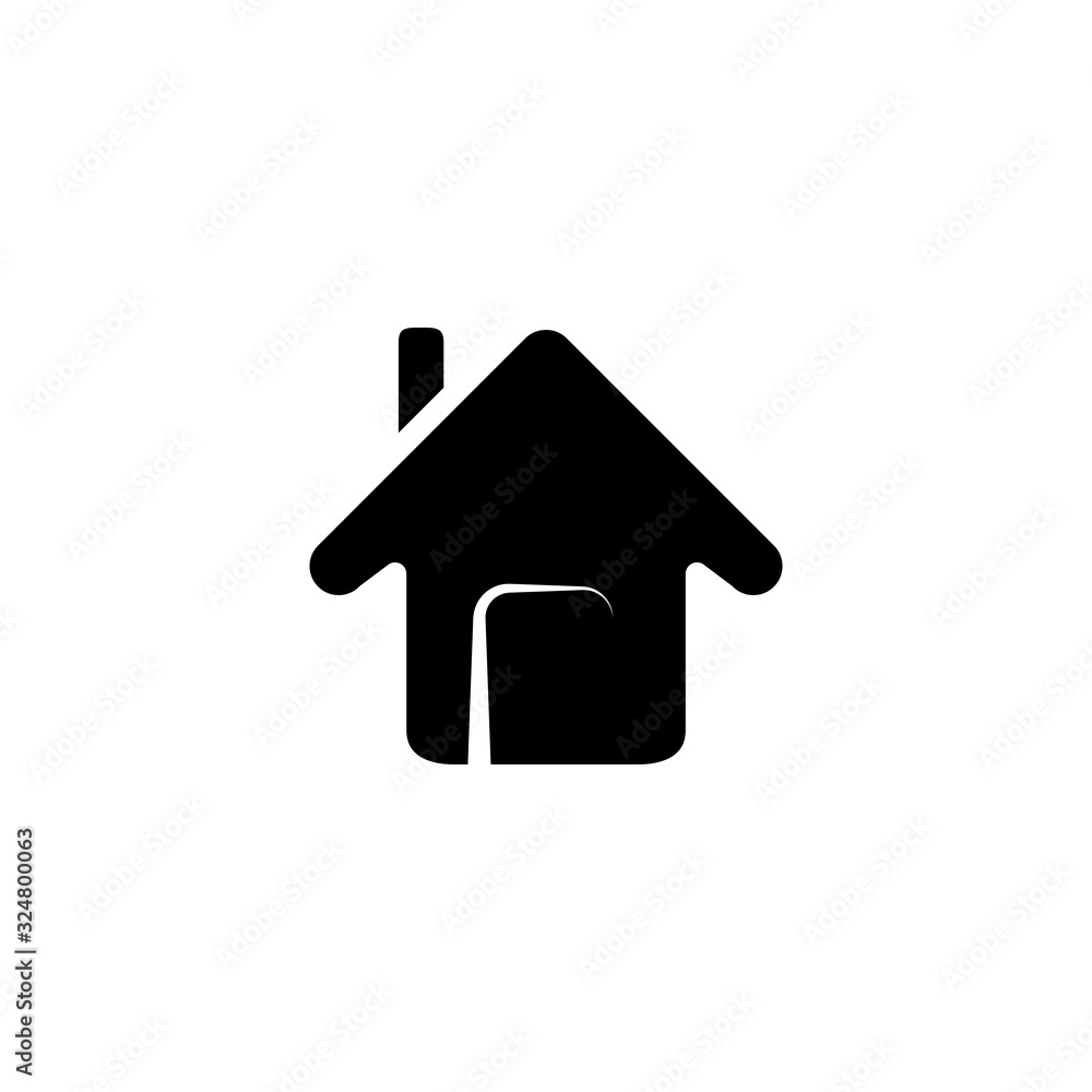 Fototapeta premium Vector illustration, home icon