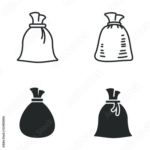 money bag icon template color editable. finance, banking and money symbol vector sign isolated on white background illustration for graphic and web design.