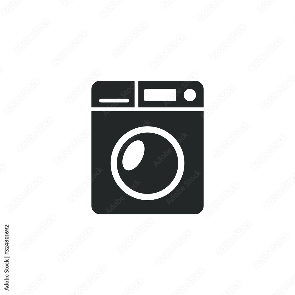 Washing machine icon template color editable. Washing machine symbol vector sign isolated on white background illustration for graphic and web design. Washing machine icon template color editable. Washing machine symbol vector sign isolated on white background illustration for graphic and web design.