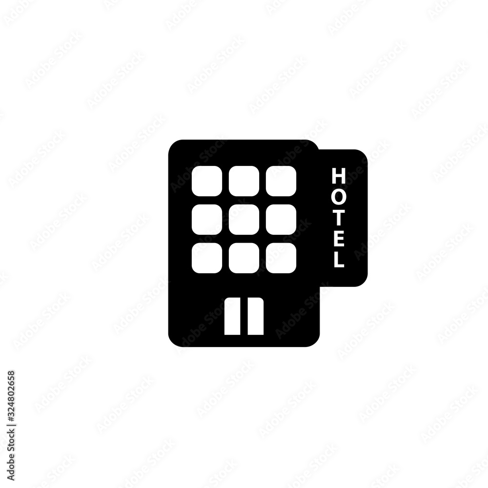 Vector illustration, hotel icon design Vector illustration, hotel icon design