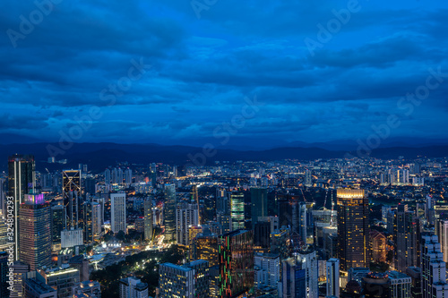 city skyline in kuala lumpur