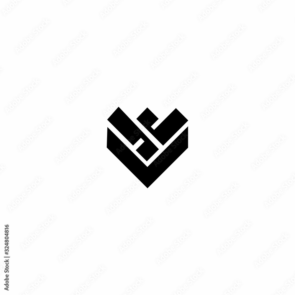 V W Logo Design Vector Template V W Logo Design Vector Template