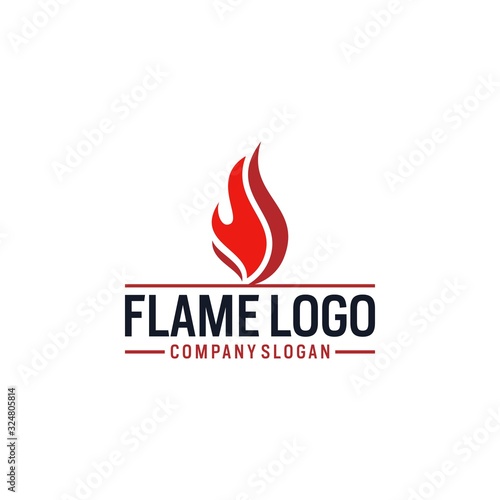 flame/fire logo design vector graphic abstract modern download
