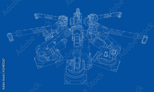 A industral robots manipulators