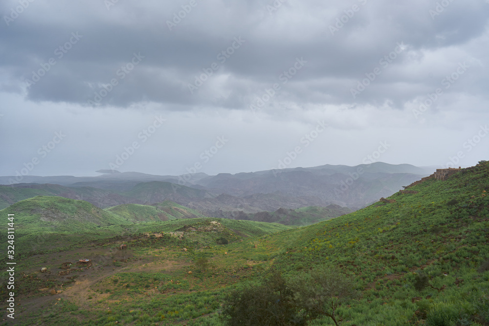 Arta mountains after the rains, Djibouti