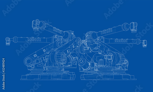 A industral robots manipulators