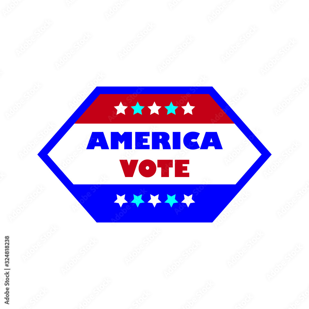 America Vote day. Presidential Election 2020 in United States. Patriotic american element for poster, card, banner and background. Vector illustration America Vote day. Presidential Election 2020 in United States. Patriotic american element for poster, card, banner and background. Vector illustration