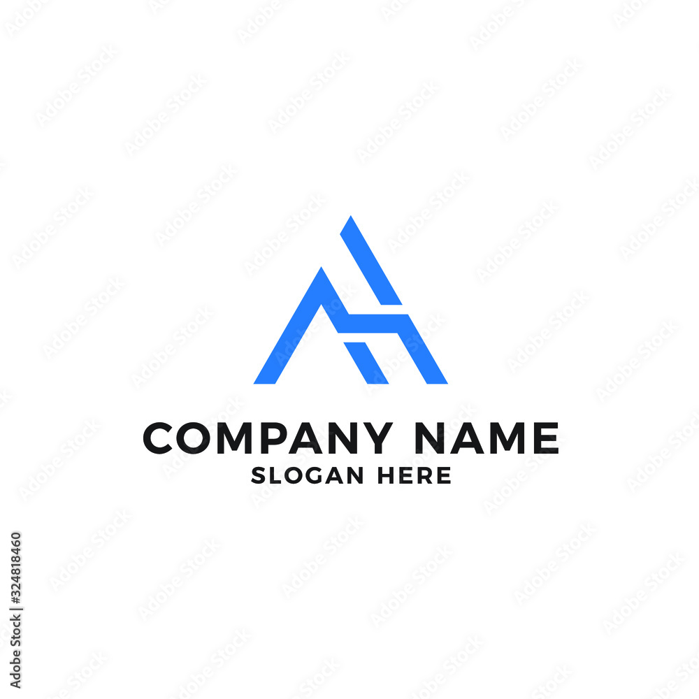 Sophisticated Modern AH, HA Letter logo Sophisticated Modern AH, HA Letter logo