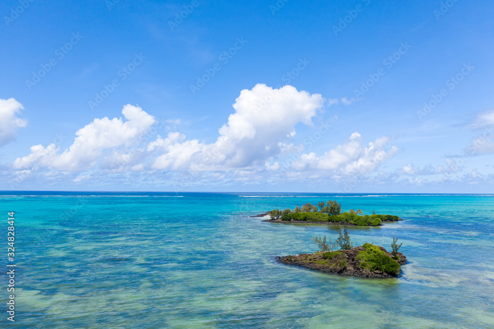 Kleine Inseln vor der Küste von Mauritius