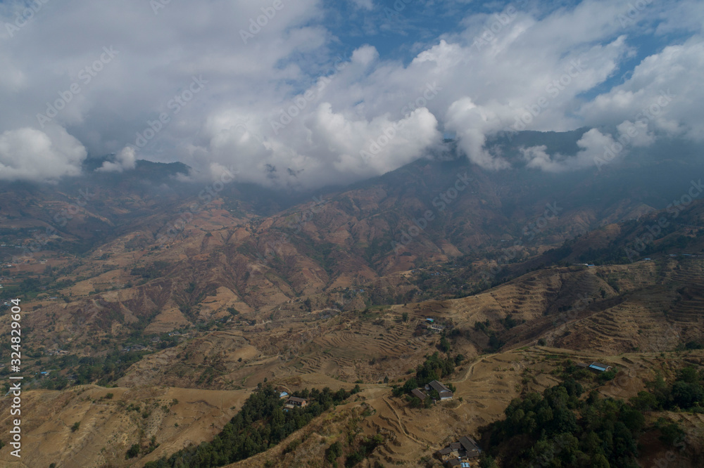 Lisu inhabited areas in the deep mountains of Panzhihua City, Sichuan Province, China