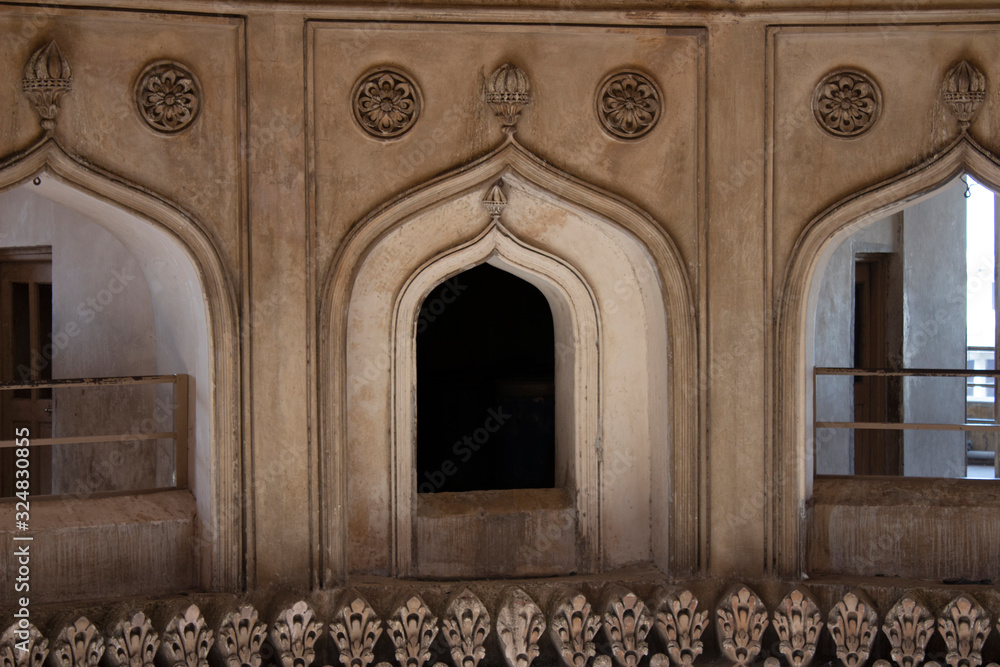 Inside view of Charminar, Hyderabad, Telangana,I ndia