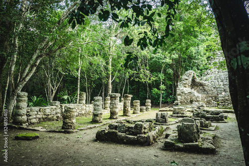 Mayan Ruin  Coba  in Yukatan  Mexico