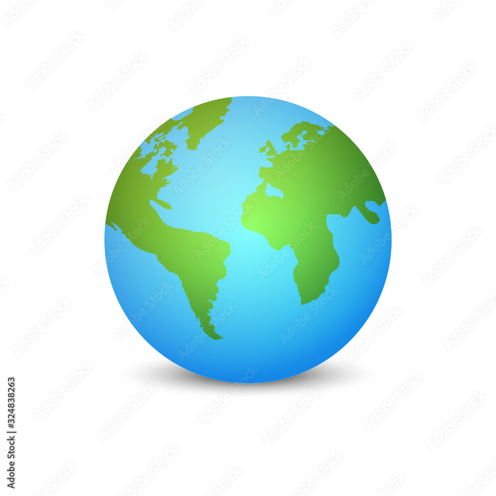 Earth globe planet