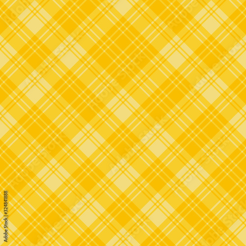 Seamless pattern in fine yellow colors for plaid, fabric, textile, clothes, tablecloth and other things. Vector image. 2