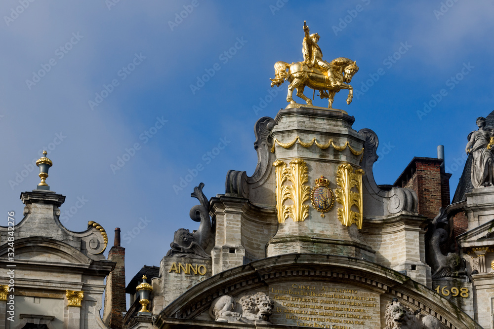 Guildhalls L'Arbre d'Or, The Golden Tree, House of the Corporation of Brewers in Brussels, Belgium