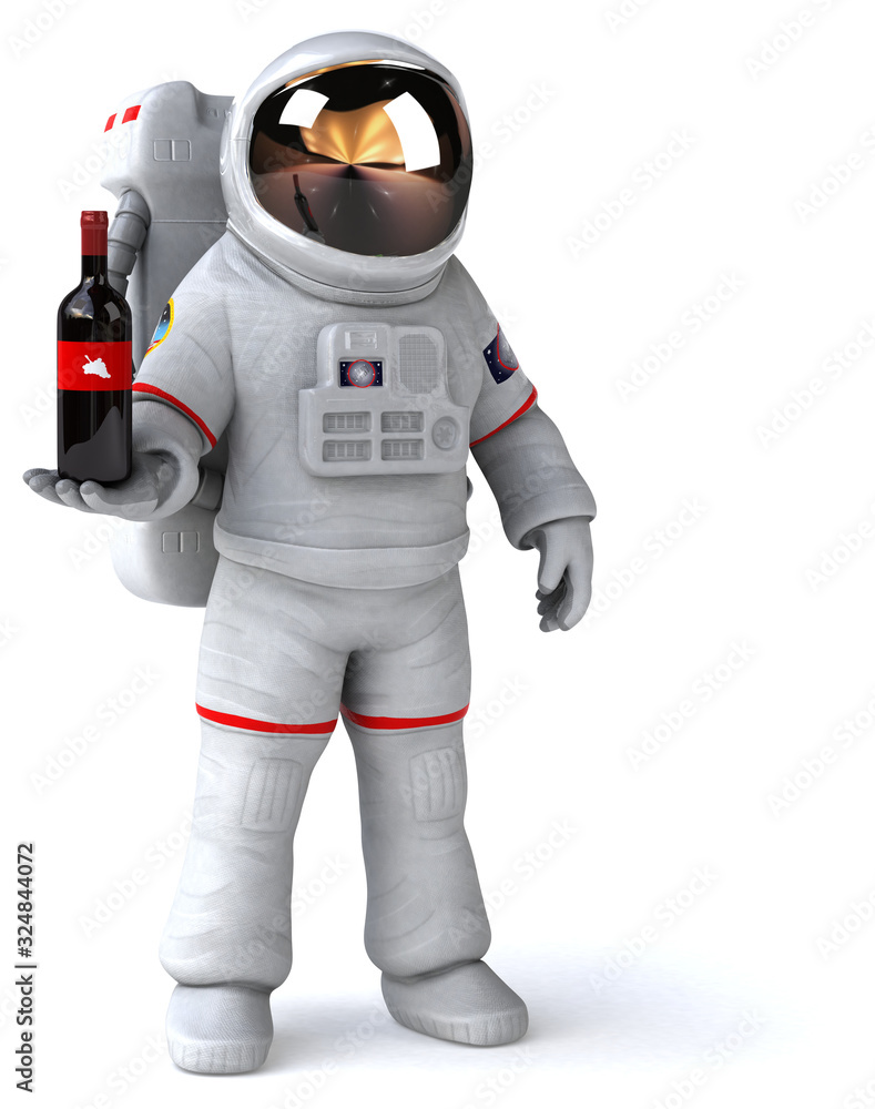 Fun astronaut - 3D Illustration Fun astronaut - 3D Illustration