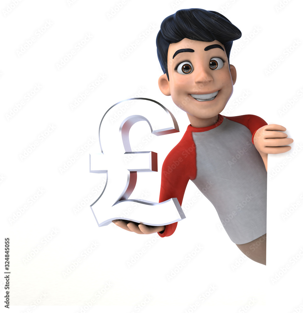 Fun 3D Asian teenager with a manga style Fun 3D Asian teenager with a manga style