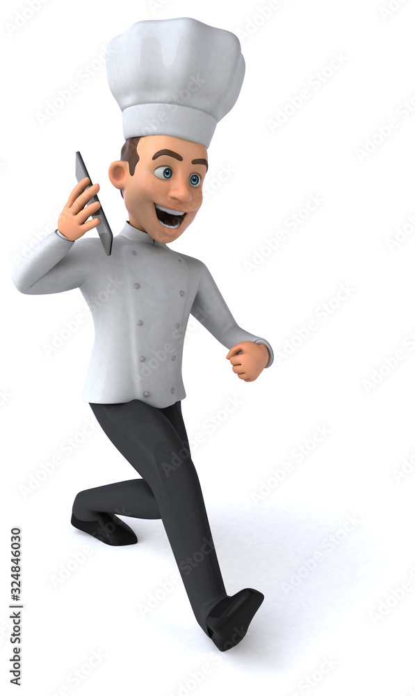 Fun chef - 3D Illustration Fun chef - 3D Illustration