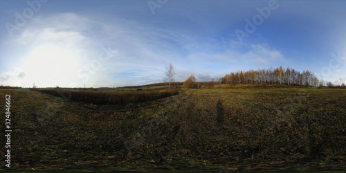 Spherical Panorama Autumn Fields