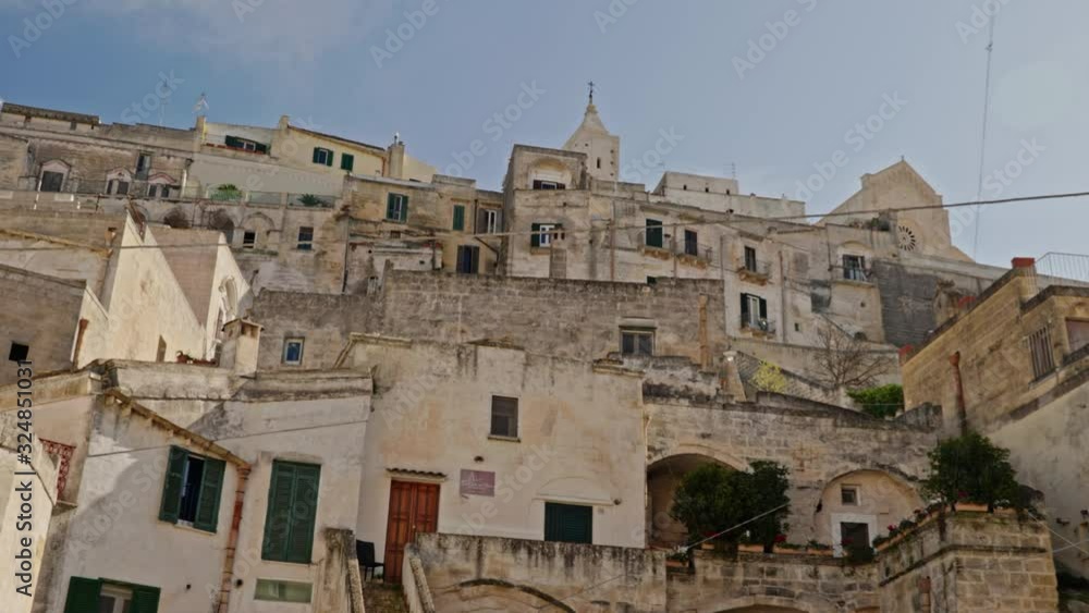 View of a beautiful Matera town, Italy View of a beautiful Matera town, Italy