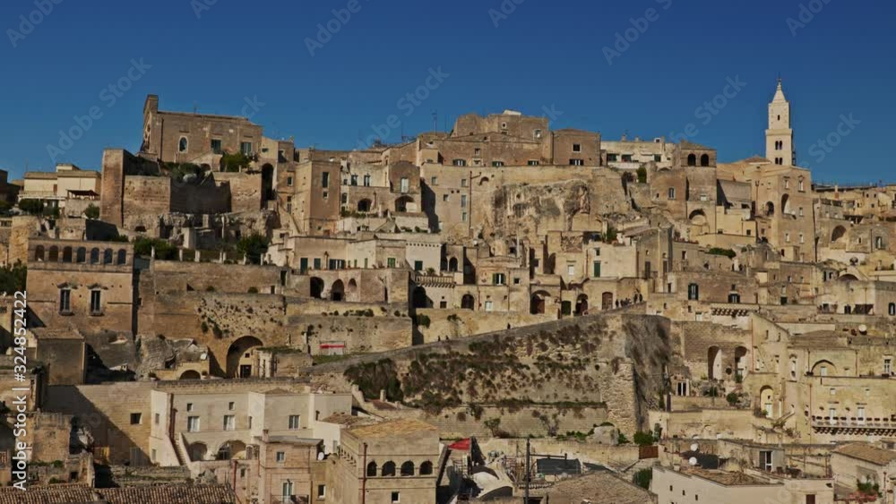 View of a beautiful Matera town, Italy View of a beautiful Matera town, Italy