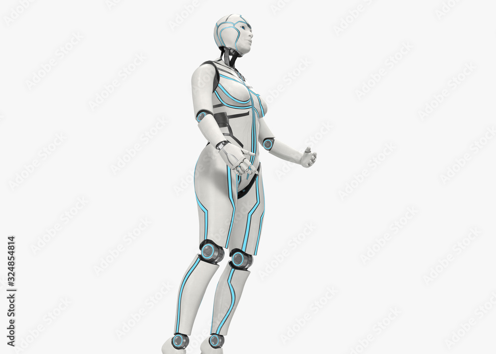 Cyborg female 3d model Cyborg female 3d model