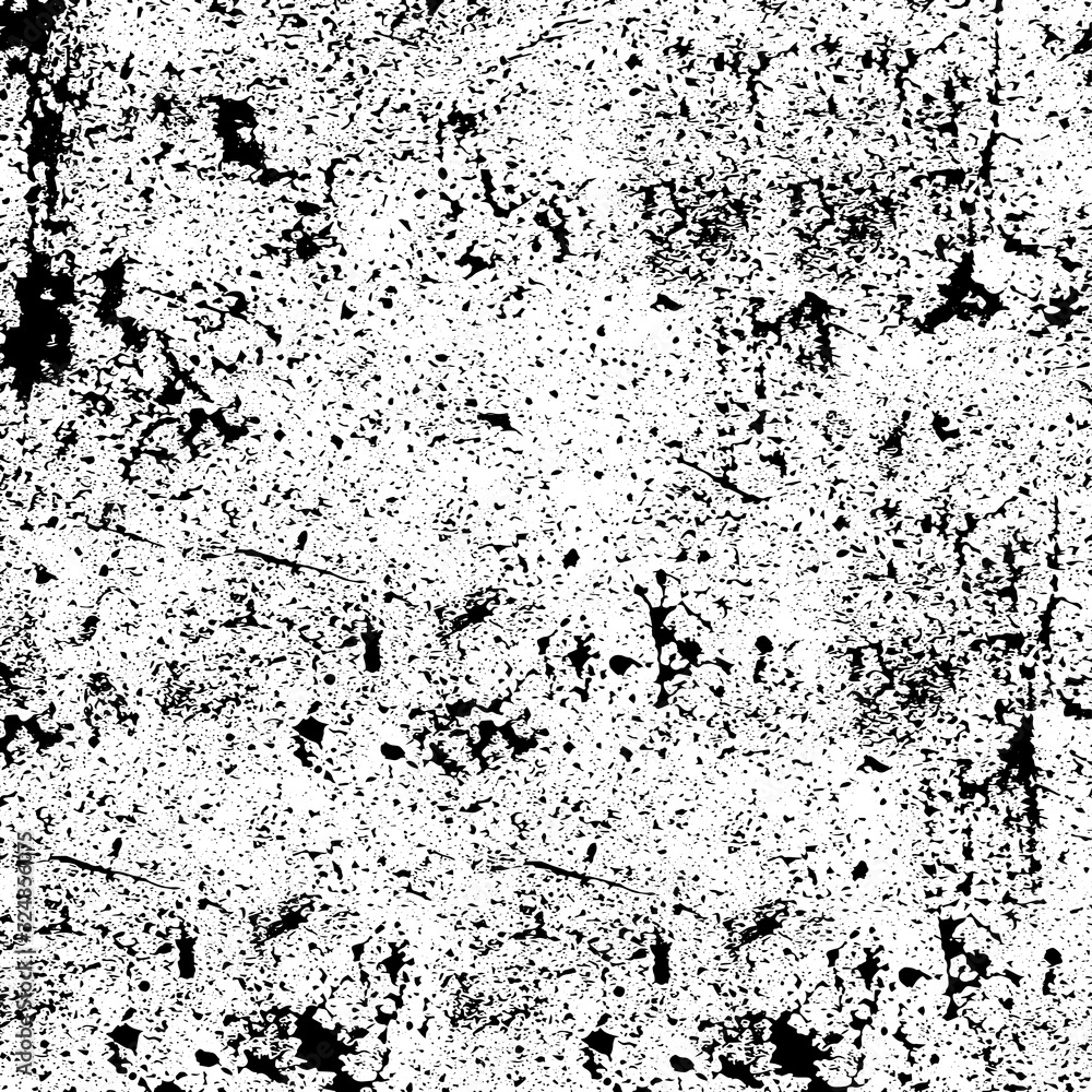 Fototapeta premium Grunge texture is black and white. Old worn background template