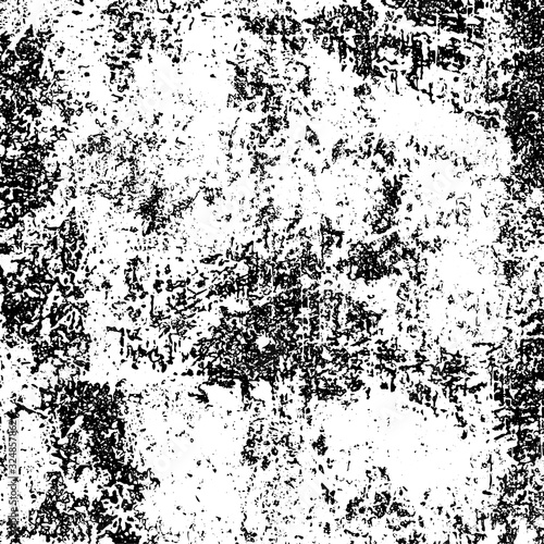 Wallpaper Mural Grunge texture is black and white. Old worn background template Torontodigital.ca