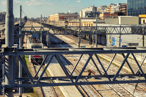 Obraz na plátně Train station in Bari, Italy