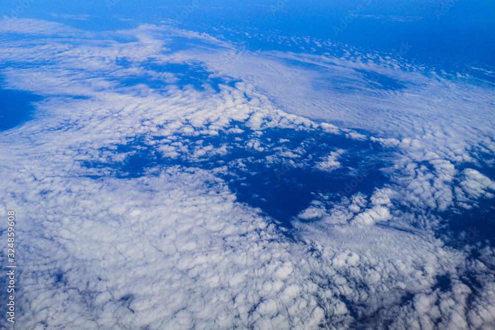 Black sea as background view from an airplane Black sea as background view from an airplane
