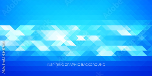 Inspirational geometric background for screen saver, stylish and dynamic design.