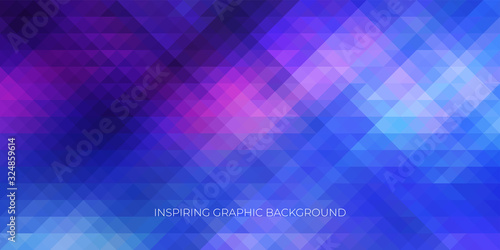 Inspirational geometric background for screen saver, stylish and dynamic design.