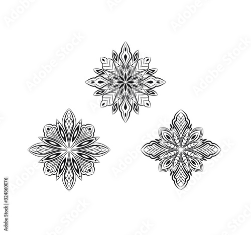 Ethnic ornamental mandala design abstract background