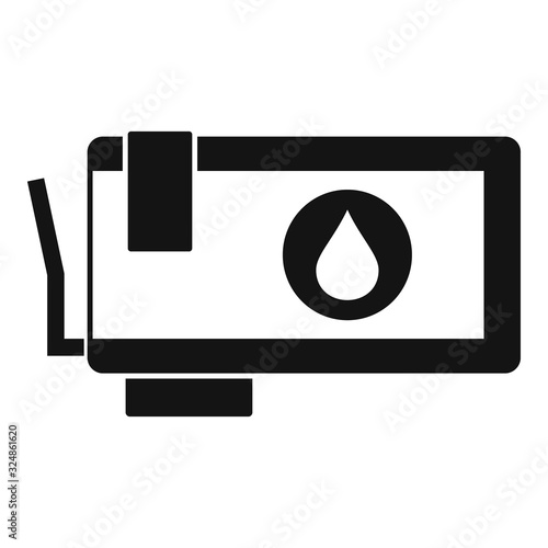 Ink cartridge icon. Simple illustration of ink cartridge vector icon for web design isolated on white background